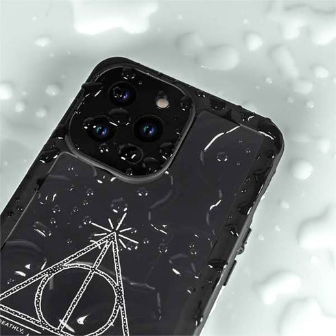 Wizarding Worlds Harry Potter Deathly Hallows Symbol iPhone 15 Pro Waterproof Case